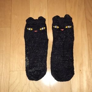 Comfy Fuzzy Kitten Sock w/ EARS
